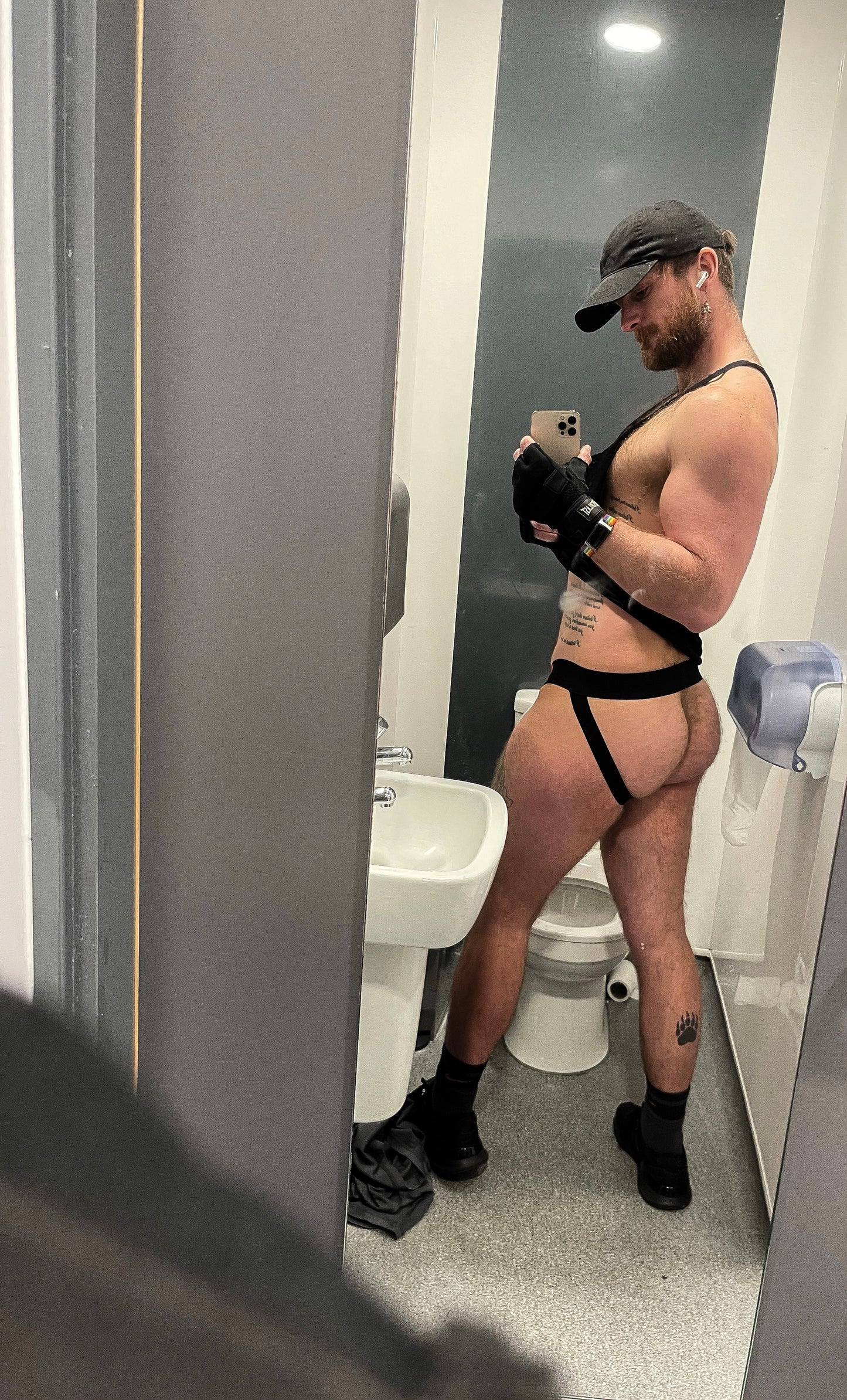 DRILL WEAR JOCK STRAP BLACK & RED